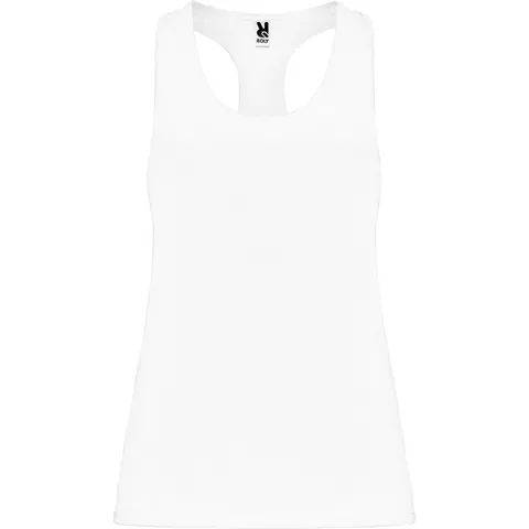 Tricou tehnic damă Aida — culoarea Alb, imagine produs