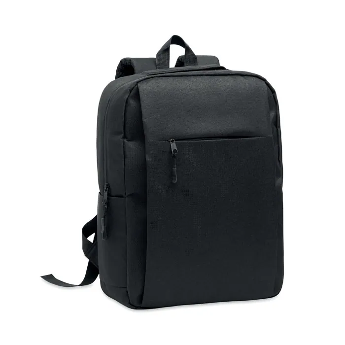 Rucsac subțire laptop AKRAOS — culoarea Negru, față