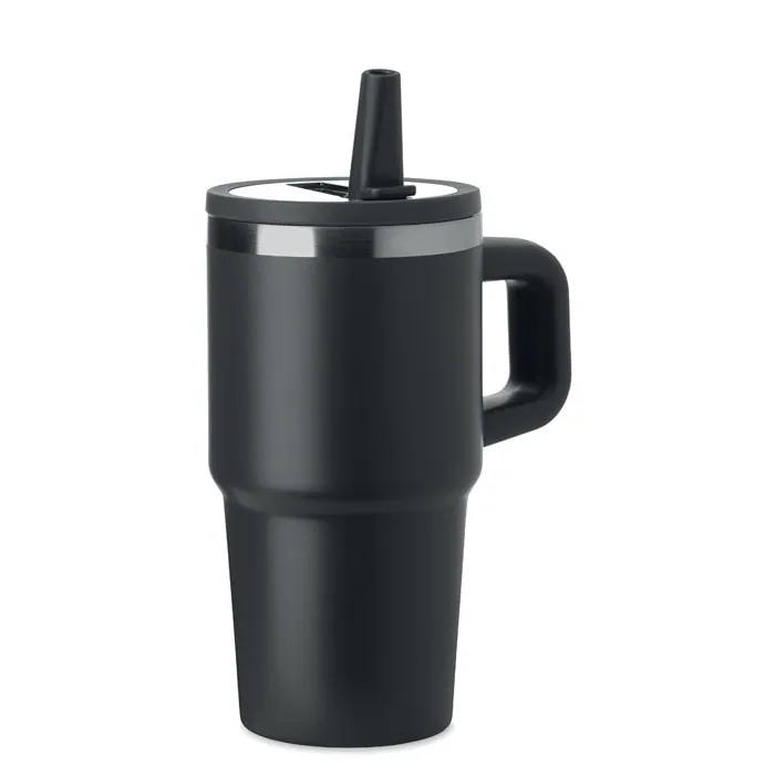 Cană termică ALAND — culoarea Negru, față