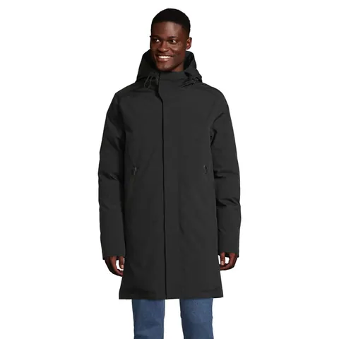 Parka bărbați ALFI — culoarea Negru intens, față