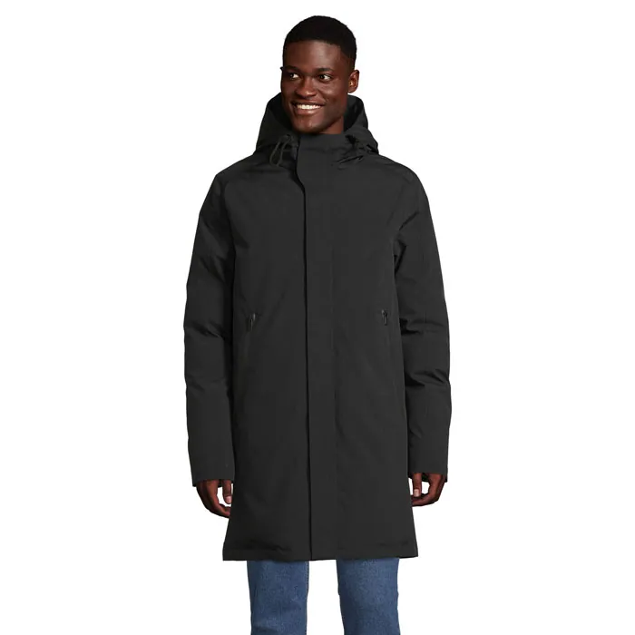 Parka bărbați ALFI — culoarea Negru intens, față