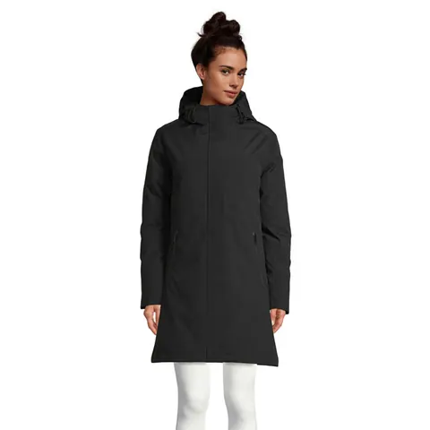 Parka damă ALFI — culoarea Negru intens, față