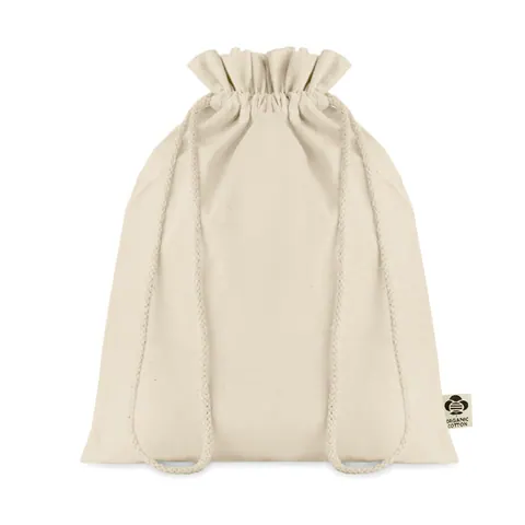 Pungă de cadou AMBER MEDIUM — culoarea Bej, față