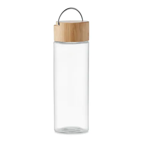 Sticlă de apă din sticlă AMELAND — culoarea Transparent, față