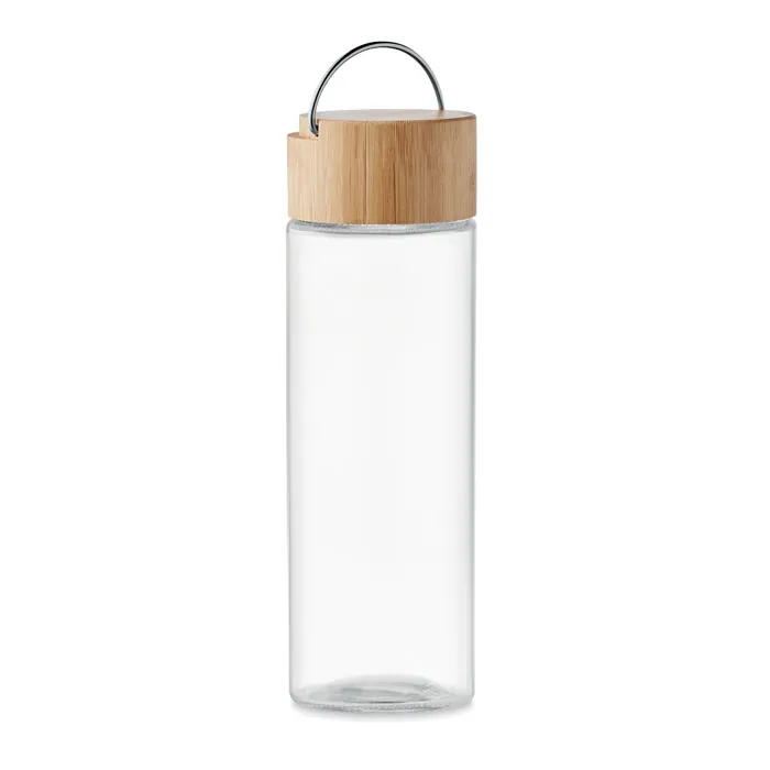 Sticlă de apă din sticlă AMELAND — culoarea Transparent, față