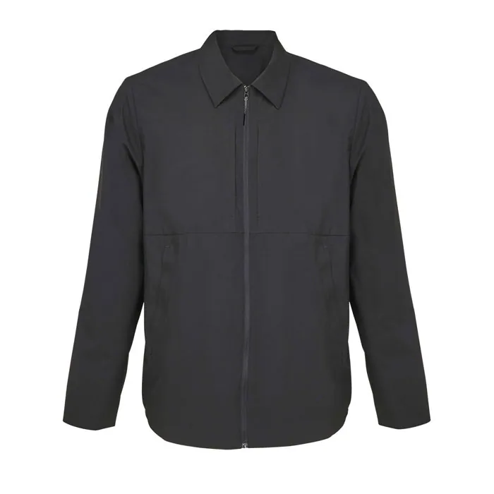 Jachetă de vânt ANTON — culoarea Negru intens, față