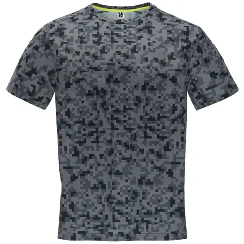 Tricou sport bărbați Assen — culoarea Imprimeu pixel negru, imagine produs