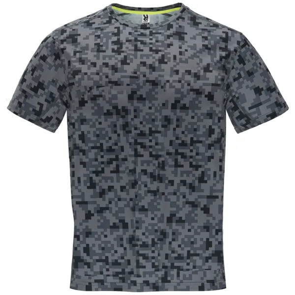 Tricou sport bărbați Assen — culoarea Imprimeu pixel negru, imagine produs