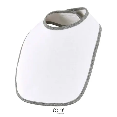 Articol pentru bebeluși BABIB — culoarea Alb / Gri melanj, față