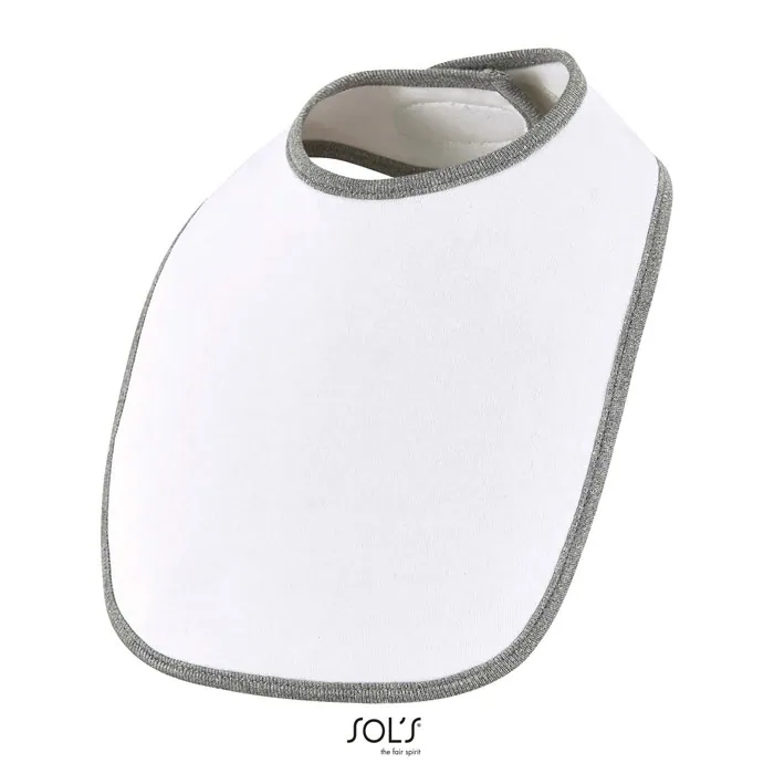 Articol pentru bebeluși BABIB — culoarea Alb / Gri melanj, față