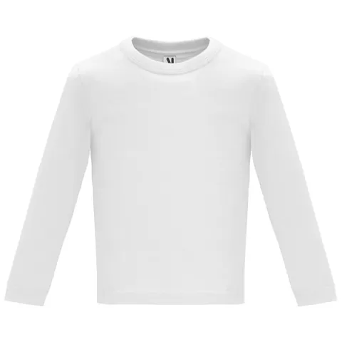 Tricou cu mânecă lungă copii Baby — culoarea Alb, imagine produs