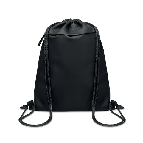 Rucsac cu șnur BANGKOK BAG — culoarea Negru, față