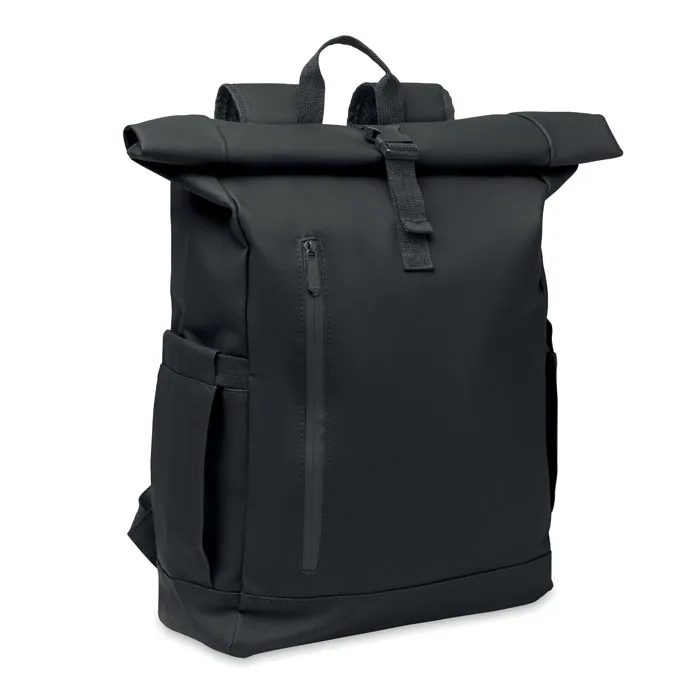 Rucsac BANGKOK ROLL — culoarea Negru, față