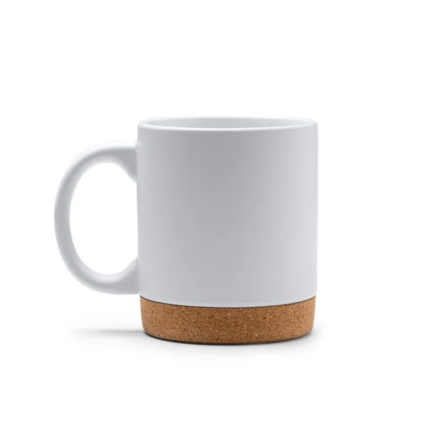 Cană ceramică Banket — culoarea Alb, imagine produs