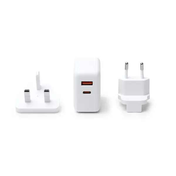 Adaptor de călătorie Bapek — culoarea Alb, imagine produs