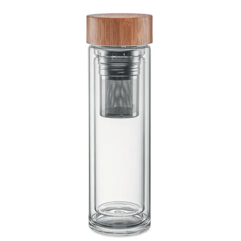 Sticlă de apă din sticlă BATUMI GLASS — culoarea Transparent, față