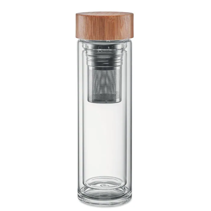 Sticlă de apă din sticlă BATUMI GLASS — culoarea Transparent, față
