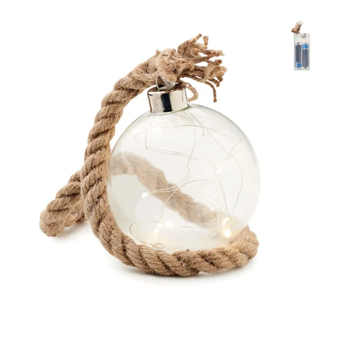 Glob de sticlă BAUBLI — culoarea Transparent, față