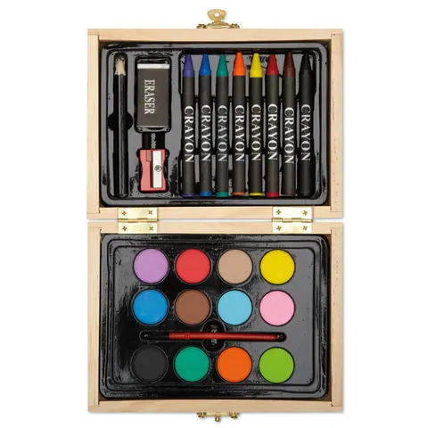 Set de vopsele BEAU — culoarea Lemn, față