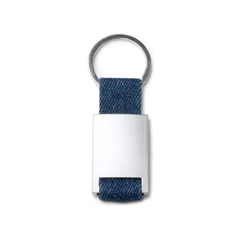 Breloc textil Betrix — culoarea Denim melanj, imagine produs