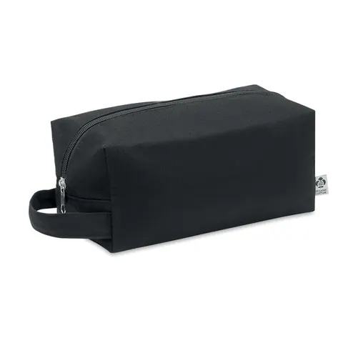Geantă cosmetică canvas BIA — culoarea Negru, față
