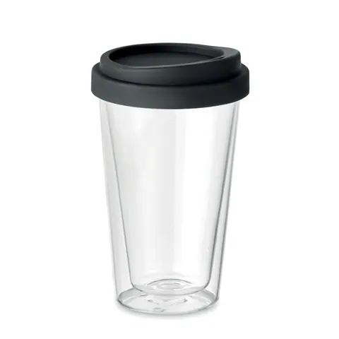Pahar de borosilicat BIELO TUMBLER — culoarea Negru, față