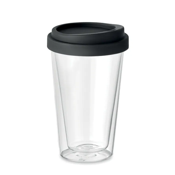 Pahar de borosilicat BIELO TUMBLER — culoarea Negru, față