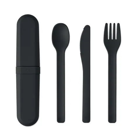 Set tacâmuri BITEFUL — culoarea Negru, față
