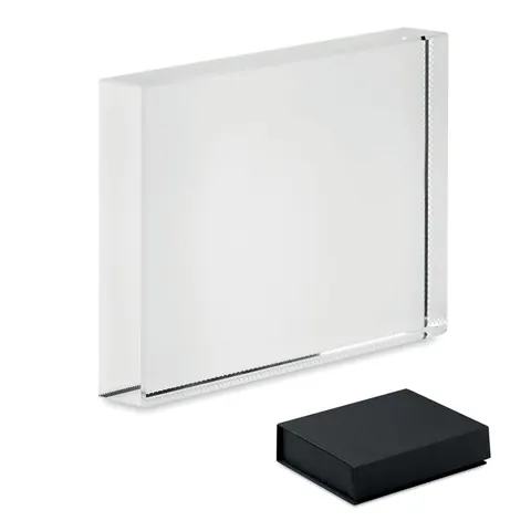 Premiu /placă comemorativă BLO — culoarea Transparent, față