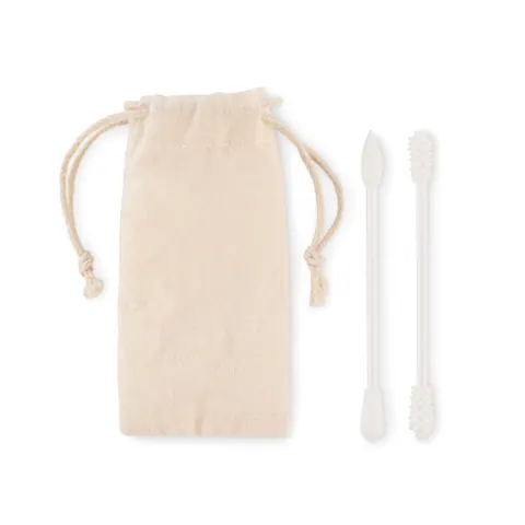 Set de bețișoare reutilizabile BOGIE — culoarea Bej, față