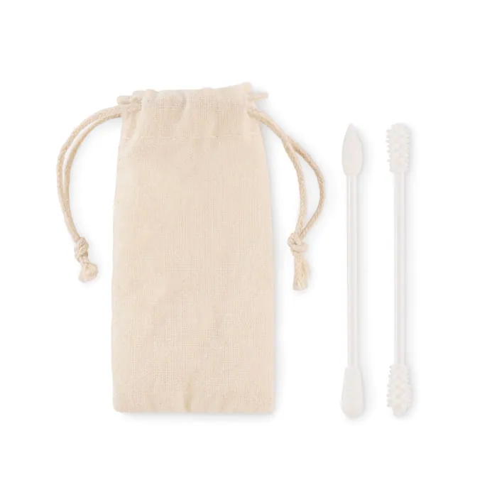 Set de bețișoare reutilizabile BOGIE — culoarea Bej, față