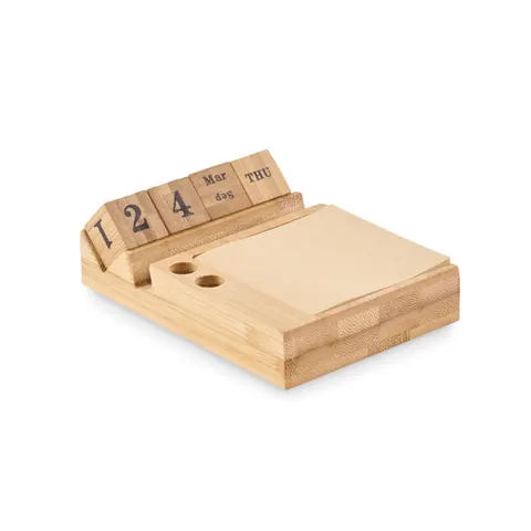 Calendar birou BOOTOP — culoarea Lemn, față