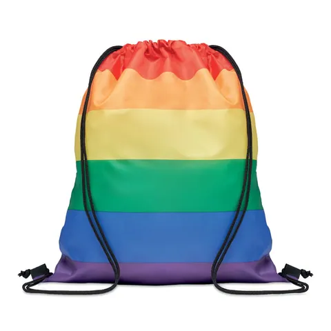 Rucsac cu șnur BOW — culoarea Multicolor, față