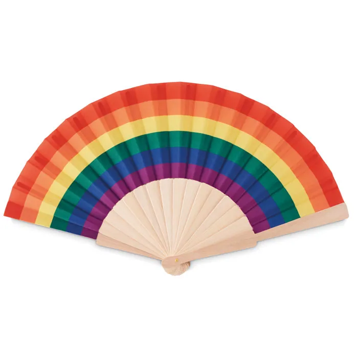 Evantai curcubeu BOWFAN — culoarea Multicolor, față