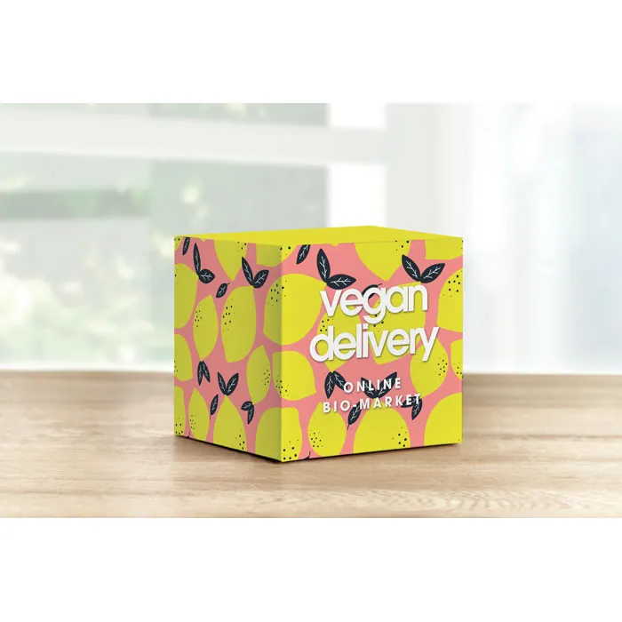 Cutie cadou căni sublimare BOX — culoarea Alb, față