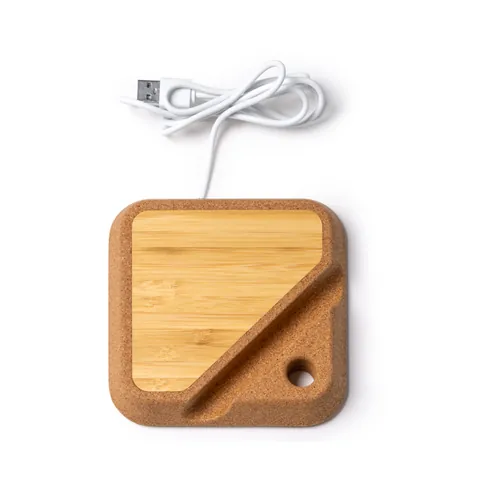 Încărcător wireless Brian — culoarea Natural, imagine produs