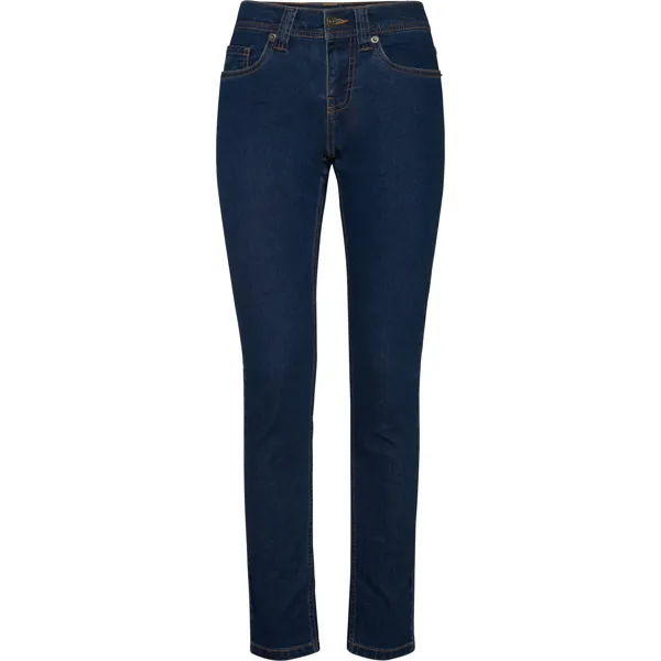 Pantaloni damă Brock — culoarea Albastru jeans, imagine produs
