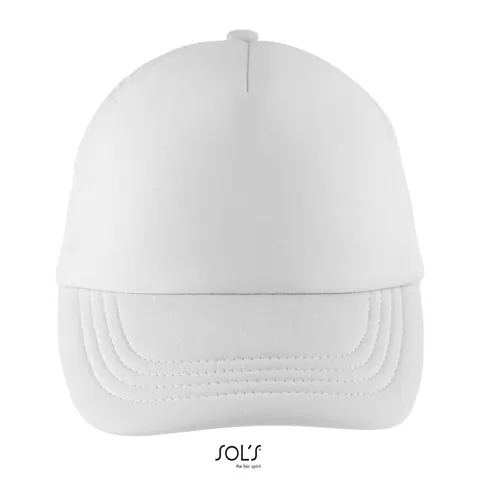 Șapcă copii BUBBLE — culoarea Alb, față