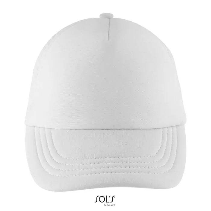 Șapcă copii BUBBLE — culoarea Alb, față
