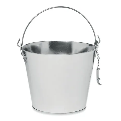 Frapieră metalică BUCKY — culoarea Argint mat, față