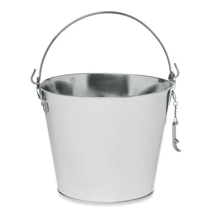 Frapieră metalică BUCKY — culoarea Argint mat, față