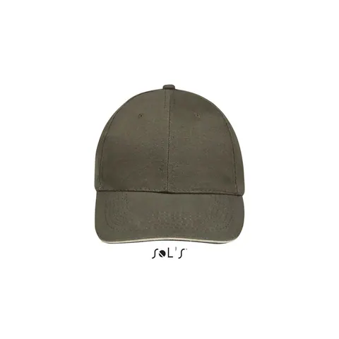 Șapcă unisex BUFFALO — culoarea Armata / Beige, față