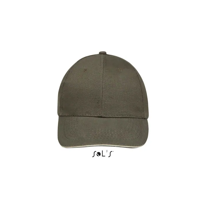Șapcă unisex BUFFALO — culoarea Armata / Beige, față