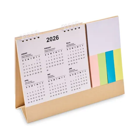 Calendar CALENDOO — culoarea Bej, față
