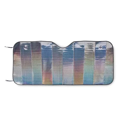 Parasolar auto CARSHADE — culoarea Argint mat, față