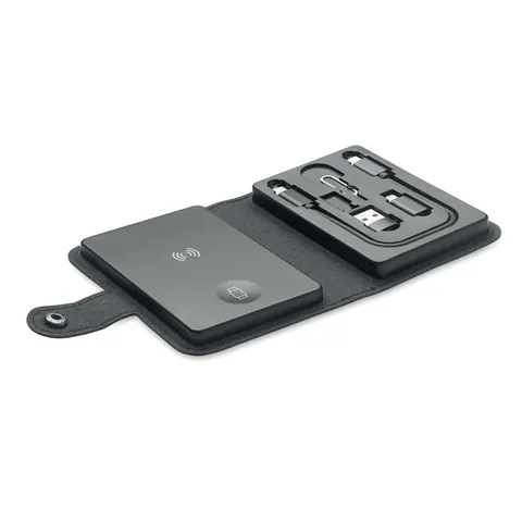 Încărcător wireless CAWATT — culoarea Negru, față