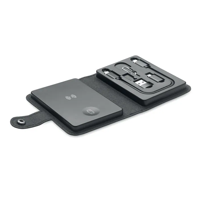 Încărcător wireless CAWATT — culoarea Negru, față