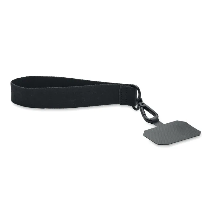 Lanyard CELESTE — culoarea Negru, față