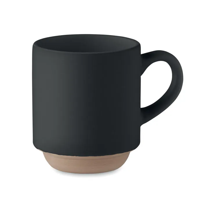 Cană ceramică CERACK — culoarea Negru, față