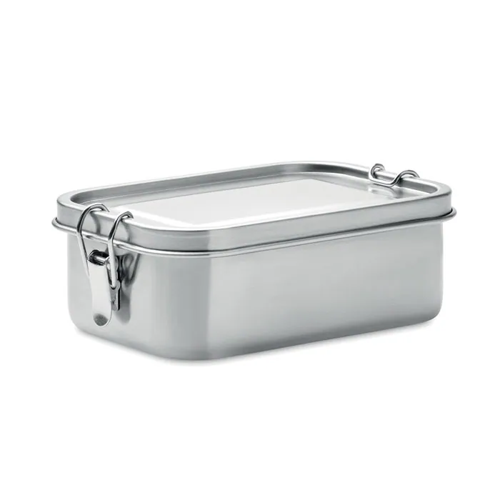 Cutie de prânz CHAN LUNCHBOX — culoarea Argint mat, față
